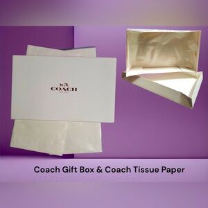 Coach Gift Box with matching Coach Tissue paper